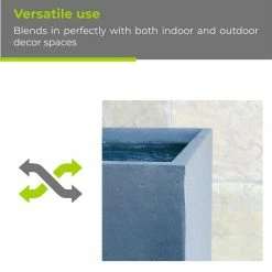 KANTE 26.8 in. Tall Charcoal Lightweight Concrete Modern Long and High Rectangle Planter 15 KANTE 26.8 in. Tall Charcoal Lightweight Concrete Modern Long and High Rectangle Planter -VIGORO Sales charcoal kante plant pots rf0111a c60121 44 1000