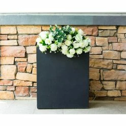KANTE 26.8 in. Tall Charcoal Lightweight Concrete Modern Long and High Rectangle Planter 17 KANTE 26.8 in. Tall Charcoal Lightweight Concrete Modern Long and High Rectangle Planter -VIGORO Sales charcoal kante plant pots rf0111a c60121 76 1000