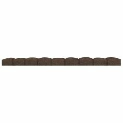 Vigoro Roman Stone 4 ft. Earth Rubber Garden Edging -VIGORO Sales earth vigoro rubber edging mt5001597 40 1000