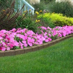 Vigoro Roman Stone 48 in. Rubber Garden Edging Earth (Pack of 2) -VIGORO Sales earth vigoro rubber edging mt5001789cm 31 1000