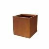 KANTE 16in.H Square Faux Weathering Steel Finish Lightweight Concrete Durable Elegant Planter w/Drainage Hole, Home and Garden -VIGORO Sales faux weathering steel kante plant pots rf0001c c91942 64 1000
