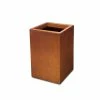 KANTE 16 in. H Faux Weathering Steel Finish Concrete Square, Modern Outdoor/Indoor Lightweight Planter Pot with Drainage Hole -VIGORO Sales faux weathering steel kante plant pots rf0007b c91942 64 1000