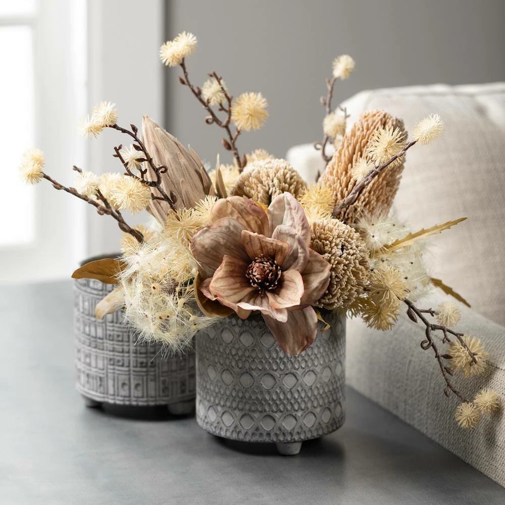 Vigoro sales Store -VIGORO Sales gray patterned sullivans plant pots cmt1207 fa 1000