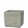 SULLIVANS Gray Cement Square Planter 2 SULLIVANS Gray Cement Square Planter -VIGORO Sales gray sullivans plant pots cmt1091 64 1000