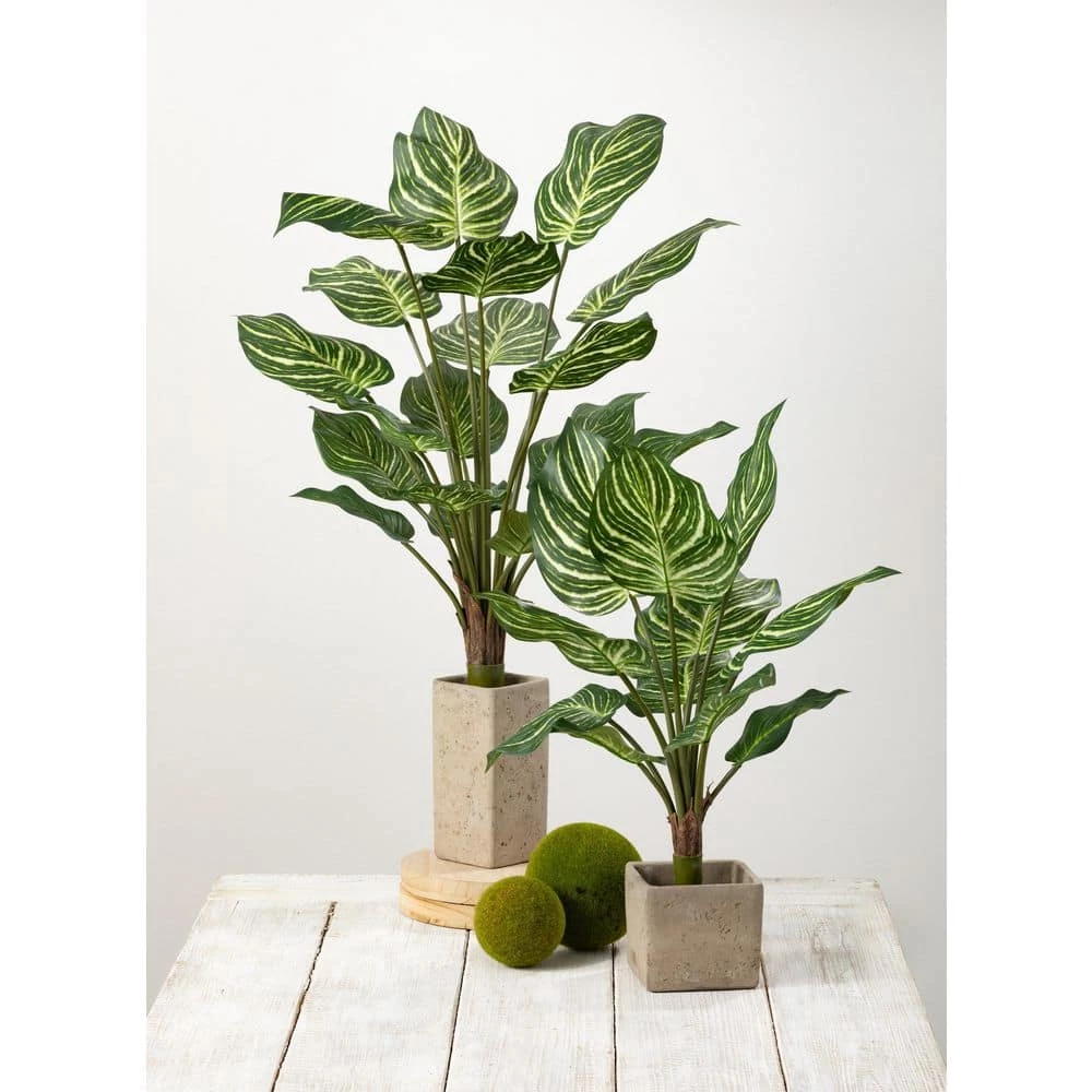 SULLIVANS Gray Cement Square Planter 5 SULLIVANS Gray Cement Square Planter - Image 3