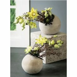 SULLIVANS Gray Cement Ball Planter -VIGORO Sales gray sullivans plant pots cmt1105 c3 1000