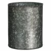 SULLIVANS Gray Metal Ribbed Pot -VIGORO Sales gray sullivans plant pots met975 64 1000