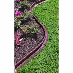 Vigoro EcoBorder 4 ft. Grey Rubber Landscape Edging (6-Pack) -VIGORO Sales gray vigoro rubber edging ecobrd grey 6pk 44 1000