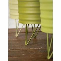 SULLIVANS Green Metal Planters (Set of 3) 8 SULLIVANS Green Metal Planters (Set of 3) -VIGORO Sales green sullivans plant pots met1510 4f 1000