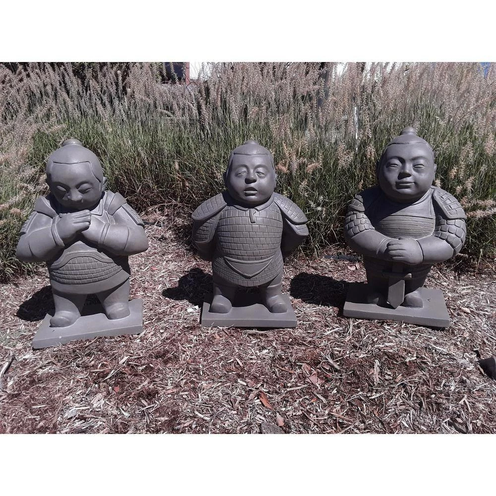 KANTE 19 in. H Sculpting Clay Lightweight Concrete/Fiberglass Indoor Outdoor Praying Standing Warrior Statue 6 KANTE 19 in. H Sculpting Clay Lightweight Concrete/Fiberglass Indoor Outdoor Praying Standing Warrior Statue - Image 4