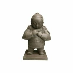 KANTE 19 in. H Sculpting Clay Lightweight Concrete/Fiberglass Indoor Outdoor Praying Standing Warrior Statue