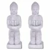 KANTE 12.8 in. H Gray Cement Buddha Garden Statue Tealight Candle Holder Ornament (2-Pack) 2 KANTE 12.8 in. H Gray Cement Buddha Garden Statue Tealight Candle Holder Ornament (2-Pack) -VIGORO Sales kante garden statues sx20200176 64 1000