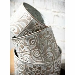 SULLIVANS Multi-Color Metal Planter (Set of 3) -VIGORO Sales multicolor sullivans plant pots met1680 1f 1000