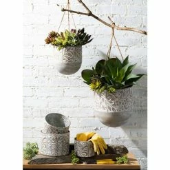 SULLIVANS Multi-Color Metal Planter (Set of 3) -VIGORO Sales multicolor sullivans plant pots met1680 4f 1000