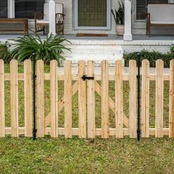 Vigoro 37.1 in. H x 48.3 in. W Cedar Garden Fence Gate -VIGORO Sales natural cedar wood vigoro garden fencing 860671 1f 1000