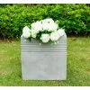 KANTE 15 in. W Square Natural Concrete/Fiberglass Indoor Outdoor Elegant Planter -VIGORO Sales natural concrete kante plant pots osf0128b c80021 64 1000