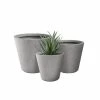 KANTE Large, Medium, Small Round Natural Finish Lightweight Concrete and Weather Resistant Fiberglass Planters (Set of 3) -VIGORO Sales natural concrete kante plant pots rc0154bcd c80021 64 1000