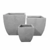 KANTE Square Natural Finish Lightweight Concrete & Weather Resistant Fiberglass Planters with Drainage Holes (Set of 3) -VIGORO Sales natural concrete kante plant pots rf0126abc c80021 64 1000