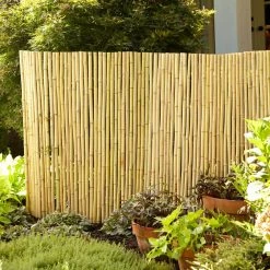 Vigoro 4 ft. H x 6 ft. W Natural Bamboo Fence -VIGORO Sales natural vigoro garden fencing 4477405 1f 1000