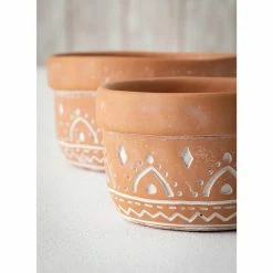 SULLIVANS Orange Cement Dish Garden Pot (Set of 2) -VIGORO Sales orange sullivans plant pots cmt1181 4f 1000