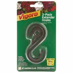 Vigoro 1.77 in. x 0.157 in. x 3.35 in. Black Metal Extender Hooks (2-Pack) -VIGORO Sales powder coating vigoro plant hangers 541117 a0 1000