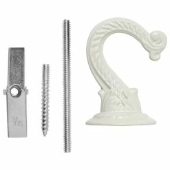 Vigoro 1.75 in. x 1.5 in. x 2.25 in. White Metal Large Ceiling Hook -VIGORO Sales powder coating vigoro plant hangers 542229 a0 1000