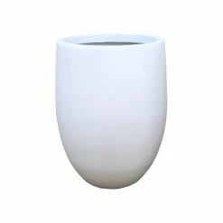 KANTE 21.7 in. H Round Pure White Concrete Indoor Outdoor Modern Tall Planter -VIGORO Sales pure white kante plant pots osc0066a c80011 c3 1000