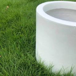 KANTE 15.8 in. W Round Pure White Concrete/Fiberglass Indoor Outdoor Modern Seamless Planter 9 KANTE 15.8 in. W Round Pure White Concrete/Fiberglass Indoor Outdoor Modern Seamless Planter -VIGORO Sales pure white kante plant pots osc0119c c80011 1f 1000