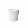 KANTE 15.8 in. W Round Pure White Concrete/Fiberglass Indoor Outdoor Modern Seamless Planter -VIGORO Sales pure white kante plant pots osc0119c c80011 64 1000