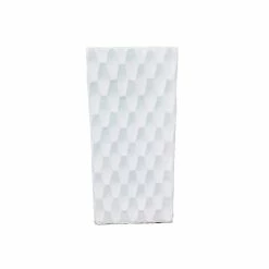 KANTE 23.6 in. H Square Pure White Concrete/Fiberglass Indoor Outdoor Elegant Retro Tall Planter 14 KANTE 23.6 in. H Square Pure White Concrete/Fiberglass Indoor Outdoor Elegant Retro Tall Planter -VIGORO Sales pure white kante plant pots osf0202b c80011 fa 1000