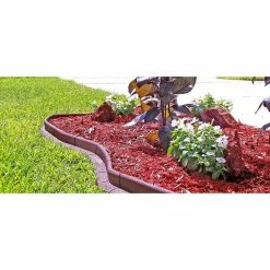 Vigoro EcoBorder 4 ft. Red Rubber Landscape Edging (6-Pack) -VIGORO Sales red vigoro rubber edging ecobrd red 6pk 44 1000