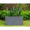 KANTE 31.5 in. L Rectangular Slate Gray Concrete/Fiberglass Indoor Outdoor Modern Elegant Planter 1 KANTE 31.5 in. L Rectangular Slate Gray Concrete/Fiberglass Indoor Outdoor Modern Elegant Planter -VIGORO Sales slate gray kante plant pots osf0131b c60611 64 1000