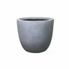 KANTE 9 in. Tall Slate Gray Lightweight Concrete Modern Outdoor Round Planter -VIGORO Sales slate gray kante plant pots rc0050a c60611 64 1000