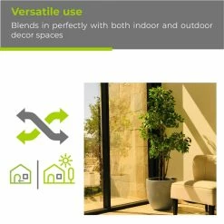 KANTE 12 in. Tall Slate Gray Lightweight Concrete Round Modern Outdoor Planter -VIGORO Sales slate gray kante plant pots rc0050b c60611 76 1000