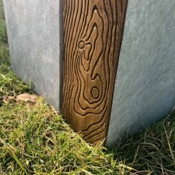 KANTE 28 in and 24 in. H Square Timber Ridge Concrete/Fiberglass Indoor Outdoor Elegant Tall Planters (Set of 2) -VIGORO Sales timber ridge kante plant pots osf0218bc c80811 1f 1000