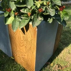 KANTE 31 in. L Rectangular Timber Ridge Concrete/Fiberglass Indoor Outdoor Elegant Long Planter -VIGORO Sales timber ridge kante plant pots osf0219b c80811 4f 1000