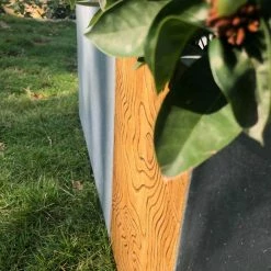 KANTE 31 in. and 23 in. Long Timber Ridge Lightweight Concrete Modern Rectangle Outdoor Planter Set -VIGORO Sales timber ridge kante plant pots rf0219ab c80811 4f 1000