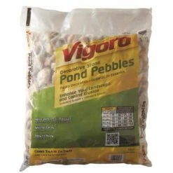Vigoro 0.5 cu. ft. Bagged Pond Pebble Landscape Rock -VIGORO Sales vigoro bagged landscape rocks 54249v 1d 1000