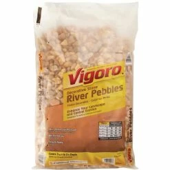 Vigoro 0.5 cu. ft. Bagged River Pebble Landscape Rock 10 Vigoro 0.5 cu. ft. Bagged River Pebble Landscape Rock -VIGORO Sales vigoro bagged landscape rocks 54250v 1d 1000