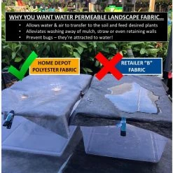 Vigoro 4 ft. x 100 ft. Heavy-Duty Polyester Weed Barrier Landscape Fabric 18 Vigoro 4 ft. x 100 ft. Heavy-Duty Polyester Weed Barrier Landscape Fabric -VIGORO Sales vigoro landscape fabric 2549rv fa 1000