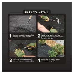 Vigoro 6 ft. x 100 ft. 3 oz. Woven Weed Barrier -VIGORO Sales vigoro landscape fabric 46613 4f 1000