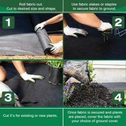 Vigoro 4 ft. x 200 ft. Point Bond Landscape Fabric -VIGORO Sales vigoro landscape fabric nmv04200b 44 1000