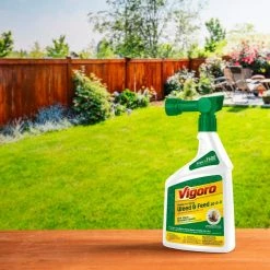 Vigoro 32 oz. 7,500 sq. ft. Spring Ready-to-Spray Concentrate Weed and Feed Lawn Fertilizer -VIGORO Sales vigoro lawn fertilizers hg 52511 2 40 1000
