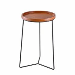 Vigoro 19 in. Triangle Base Wood Top Plant Stand -VIGORO Sales vigoro plant stands 710174810 fa 1000