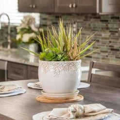 Vigoro 10 in. Bamboo Plant Saucer -VIGORO Sales vigoro planter saucers bbs10vg fa 1000