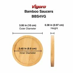 Vigoro 4 in. Bamboo Plant Saucer -VIGORO Sales vigoro planter saucers bbs4vg 4f 1000