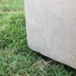 KANTE 23 in. L Rectangular Weathered Concrete/Fiberglass Indoor Outdoor Elegant Long Planter -VIGORO Sales weathered concrete kante plant pots osf0104a c80021 2 1f 1000