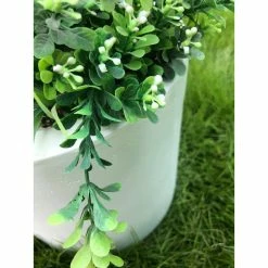 KANTE 12.9 in. Dia, Pure White Lightweight Concrete Modern Cylinder Outdoor Planter -VIGORO Sales white kante plant pots rc0119b c80011 44 1000