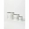 SULLIVANS White Weathered Metal Tree Planters - Set of 3 1 SULLIVANS White Weathered Metal Tree Planters - Set of 3 -VIGORO Sales white sullivans plant pots met1806 64 1000