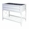 Vigoro Stand Up Steel Raised Garden Planter with Liner -VIGORO Sales white vigoro elevated garden beds 82230hd 64 1000